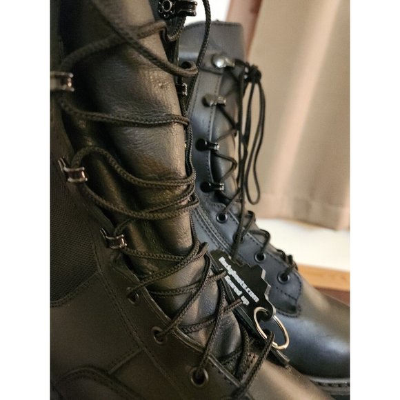 ROCKY COMBAT Service BOOTS BLACK SIZE 6 USA Wide #804A MEN'S NEW Gore-Tex Vibram - Picture 5 of 11